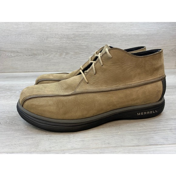 Merrell Topo Rail Chukka Stone Nubuck Leather Boots Mens Size 10 Casual Comfort Merrell Topo Rail Men\ main image 3